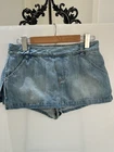 Puki Womens Denim Skorts Size Large
