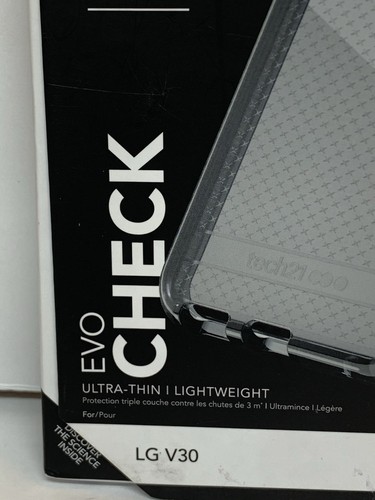 Tech21 Evo Check FlexShock Case for LG V30 - Smokey Black, NEW in Box - Picture 3 of 11