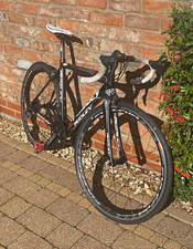 Ridley Cross Series Carbon Road Bike 700C S Black/White Drop Bar Rim Brake