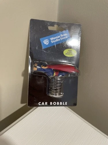 Vintage 1990s Warner Bros Studio Store Superman Car Bobble
