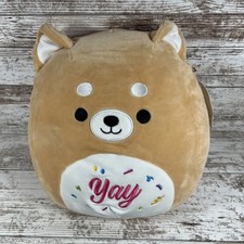 Squishmallows Angie the Shiba Inu Dog Stuffed Animal Plush Yay Kellytoy NWT/NEW