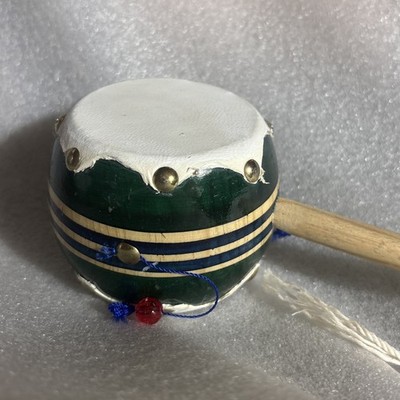 Mexican Spinning or Monkey Drum. Light Use. Percussion Instrument Or Decoration.