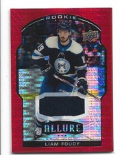 20-21 Upper Deck Allure Rookie Jersey Liam Foudy #81