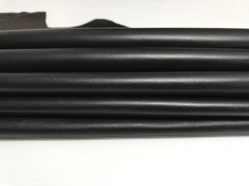 Italian Lambskin Leather skin skins hide hides medium quality BLACK 6sqf