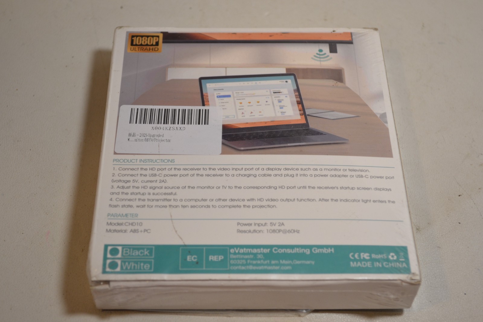 Wireless Reciever Sensor Wireless HD Transmitter and Receiver Kit Model: CHD10 | eBay