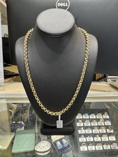 Very Heavy Solid 9ct Yellow Gold Belcher Chain 23” 82.9g