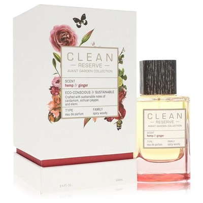 Clean Reserve HEMP & GINGER EDP Eau De Parfum UNISEX 3.4 oz NEW IN BOX (002)