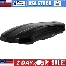 17 Cubic Feet Heavy-Duty Roof Cargo Box Rooftop Cargo Carrier Hard Shell w/ Keys
