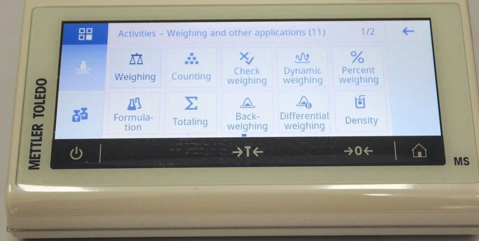 Instrumento de laboratório de precisão balança analítica escala Mettler MS12002TS (3378422) - Imagem 3 de 4