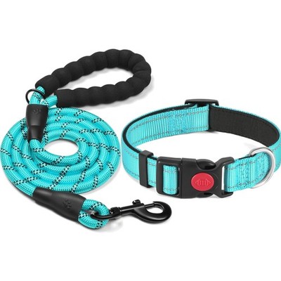 Reflektierendes Hundehalsband - Verstellbar & Atmungsaktiv - Nylon - Für Klei...