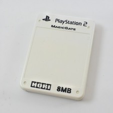 PS2 Memory Card 8MB Hori LUMINOUS WHITE HP2-210 Playstation 2 Made in Japan 0430