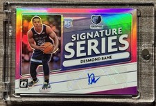 2020 Donruss Optic Desmond Bane Signature Series Rookie Auto Pink SSP Prizm /25