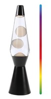 Itotal - Led Lava Lamp With Color-Changing Light, White Wax And Bla... Toy Neu