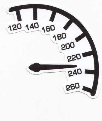 Tacho  ️ Aufkleber Sticker Race Racing Speed Motorrad Love Car Tachometer