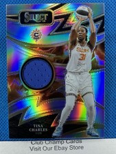 2025 #SP-TC Tina Charles Panini Select WNBA Sparks Memorabilia Silver Prizm Sun