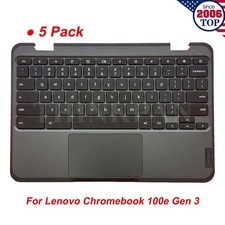 5PCS New Palmrest Keyboard Touchpad For Lenovo Chromebook 100e Gen 3 5M11H52901