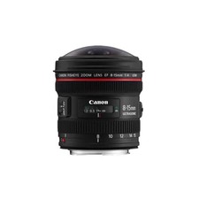 Canon EF 8-15mm f/4L Fisheye USM L-Series Circular Diagonal Full Frame Black
