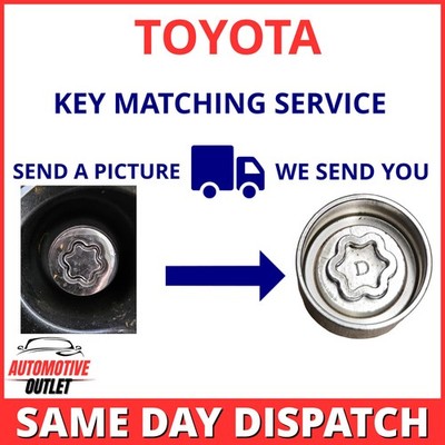 FOR TOYOTA YARIS SECURITY MASTER LOCKING WHEEL NUT KEY SERVICE UK BOLT MATCHING