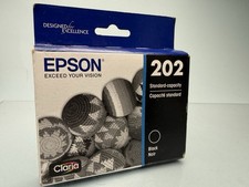 EPSON - 202 Standard Black Ink Cartridge - Brand New Sealed Expires: 10/2026