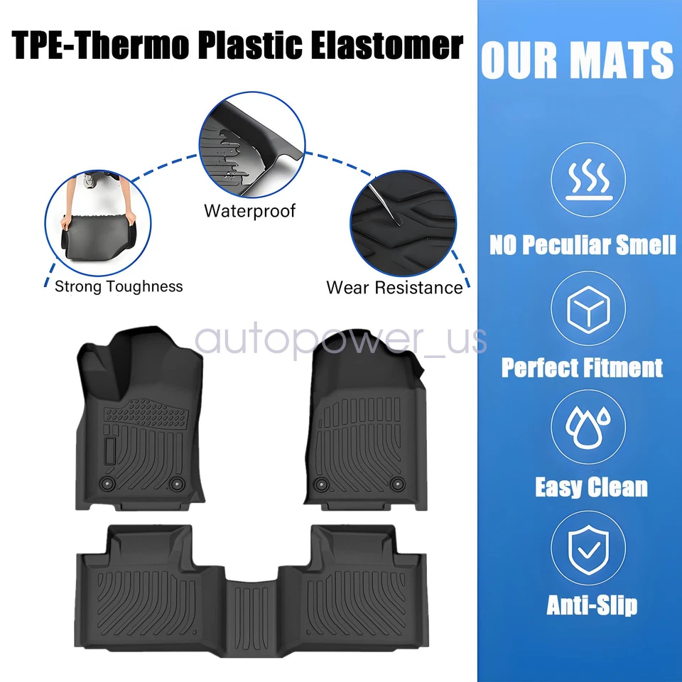 Tapetes de TPE forro para Jeep Grand Cherokee Dodge Durango 2016-2021 para todo tipo de clima Foto 3 de 4