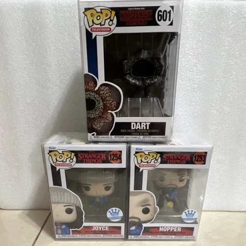 Stranger Things Dart Joyce Hopper Funkos 3-Pack #601 #1254 #1253