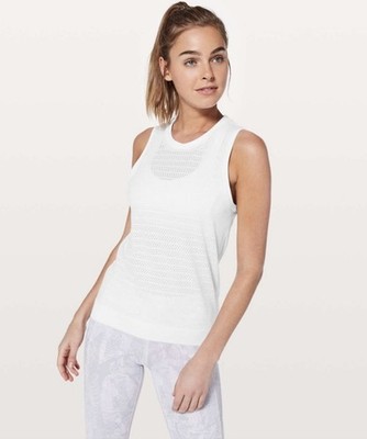 Lululemon Breeze By Muscle Tank II *Squad Size 6 White