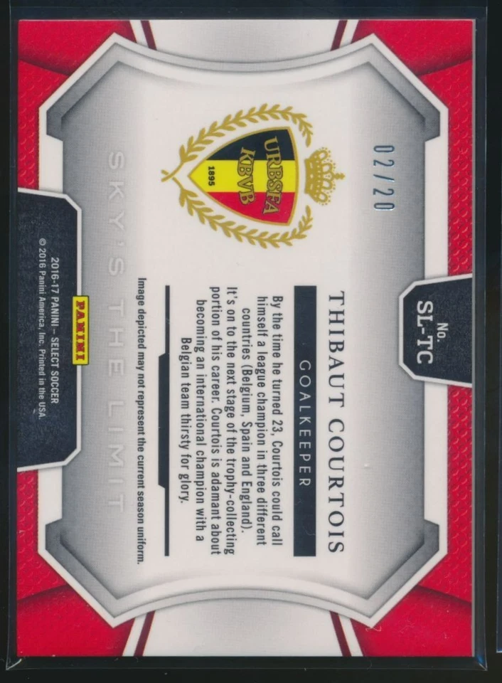 2016-17 THIBAUT COURTOIS PANINI SELECT WAVE SKY'S THE LIMIT 02/20 Camo #SL-TC - Image 2 of 2