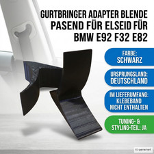 Gurtbringer Gurtgeber Adapter Blende passend f�r BMW E92 F32 E82