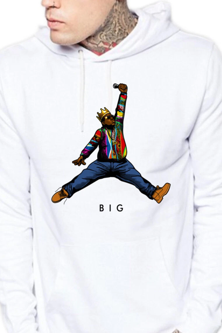 NEW Art Society x SWOD JMPMN BIGGIE WHITE Hoodie SMALL-4XLARGE LIMITED  EDITION