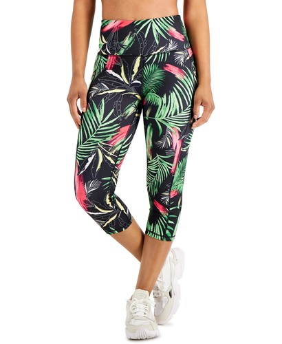 Ideology Women Palm-Print Cropped High 