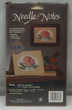 Needle Notes Rose Card Embroidery Craft Kit 7178 5" x 7" New ST208