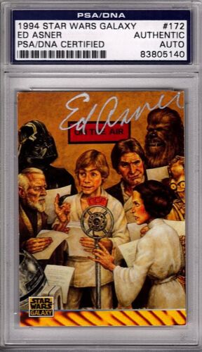 1994 Star Wars Galaxy ED ASNER carte dédicacée signée DLABBED PSA/ADN #83805140 - Photo 1 sur 4