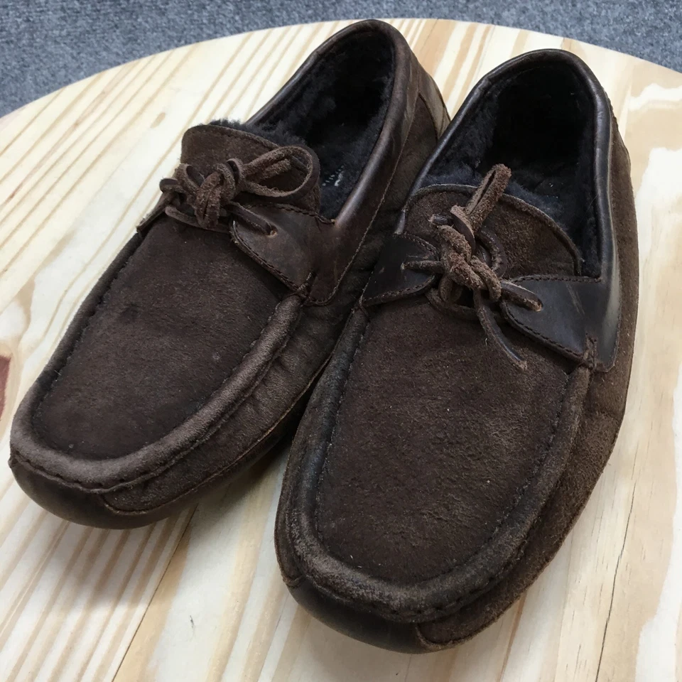 Zapatillas UGG Australia Para Hombre 9 Byron Mocasines Cuero Marrón Sin usar, en caja Piel de oveja 5102 Foto 3 de 4