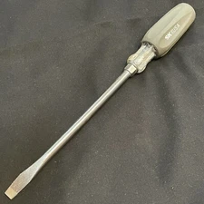 SK TOOLS USA 3/8 Flat Head Screwdriver Cushion Grip 13" Hand Tool Hex Bolster