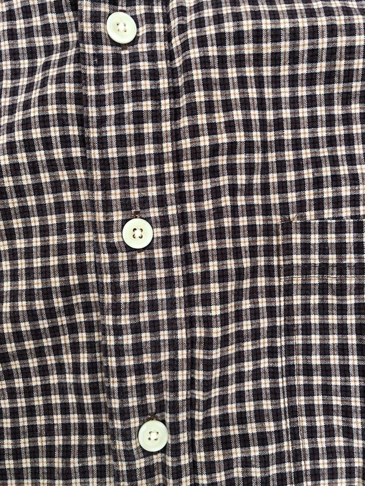 High Sierra Men's Vintage Plaid Brown Button Down Thick Denim Shirt Sz X-Large  - Image 2 of 3