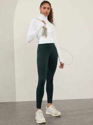 Athleta XS Extra Small Altitude Edge Stash Tights Cypress NWT! #469516