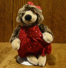 DEB CANHAM ARTIST DESIGNS Inbetweenies, TIGGY HEDGEHOG, 6" jointed mohair LE 