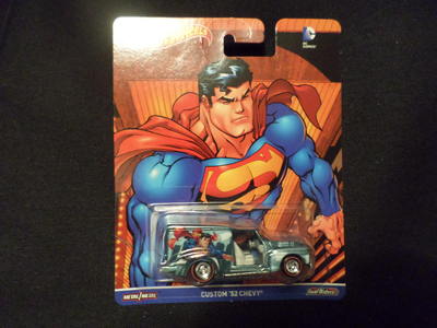 2016 HOT WHEELS DC COMICS CUSTOM '52 CHEVY SUPERMAN HW HOTWHEELS