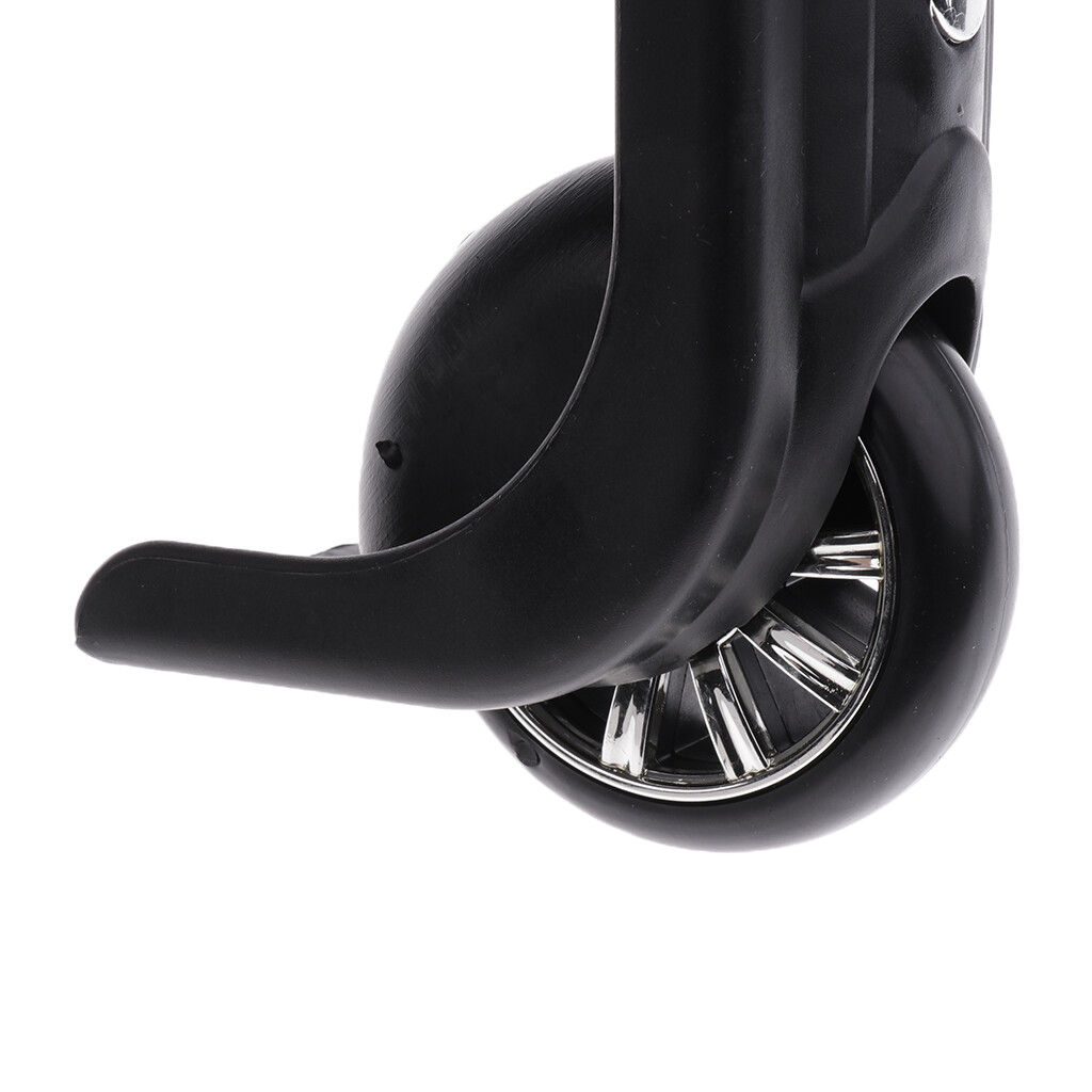 Lot De 2 Roues De Remplacement Pour Valise - Noir, Compatible Avec Valises En Tissu