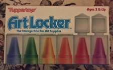 Tupperware Vintage 1987 Tuppertoys Art Locker Storage Box for Art Supplies NIB