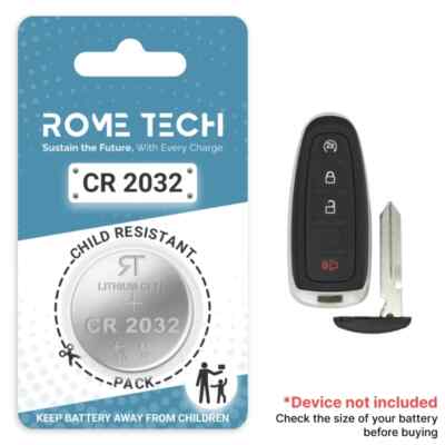 Key Fob Battery Replacement for Ford Focus 2019 2018 2017 2016 