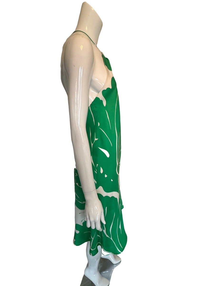 tibi green silk dress Tibi Mini Dress – Silk Taffeta – Mini Dress – by SUE SARTOR M main image 0