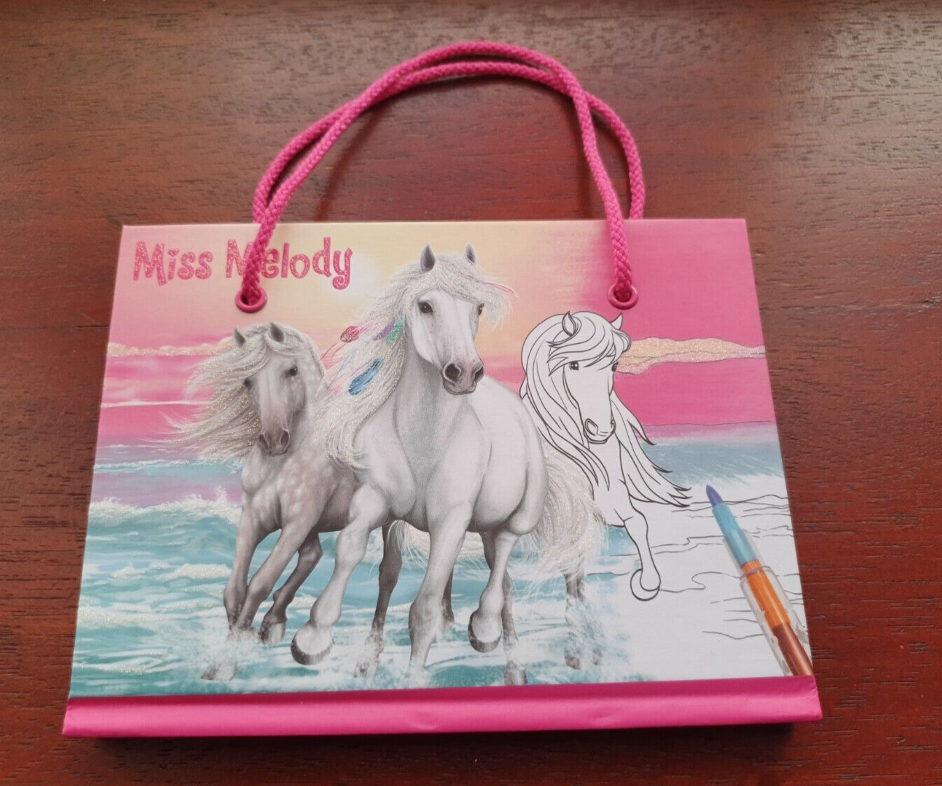 Miss Melody Colouring Book with pen 11040_A horses activity book pony ponies