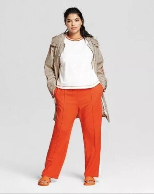 Hunter For Target Womenâs Orange Side Snap Track Pants Size 1X - NWT Activewear | eBay