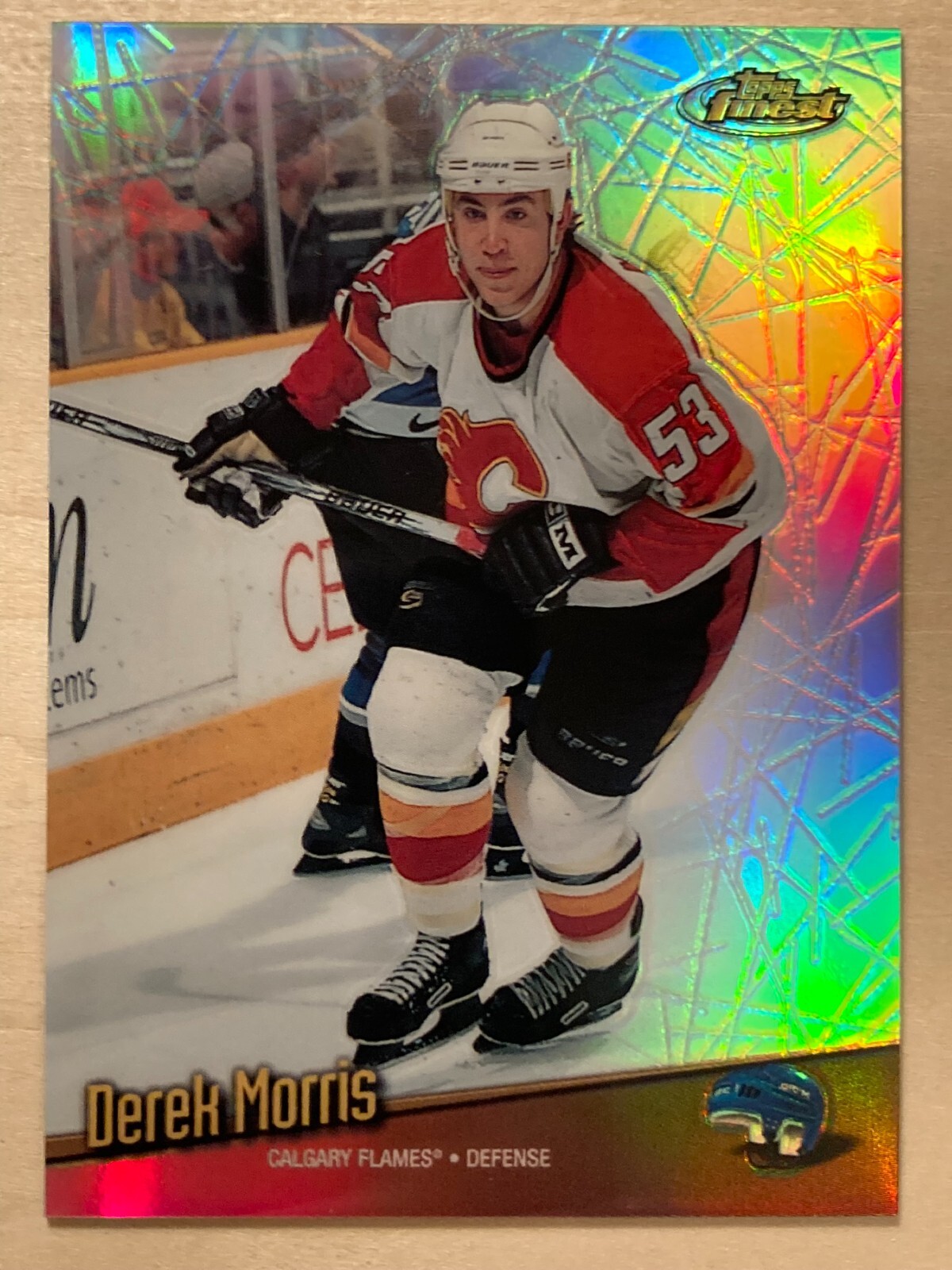 1998-99 Topps Finest No Protector Refractor Derek Morris #136