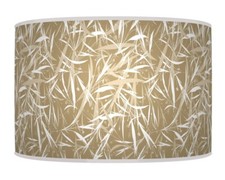 Beige Latte White  Leaves Floral Pendant Lamp Shade Handmade Lampshade #19