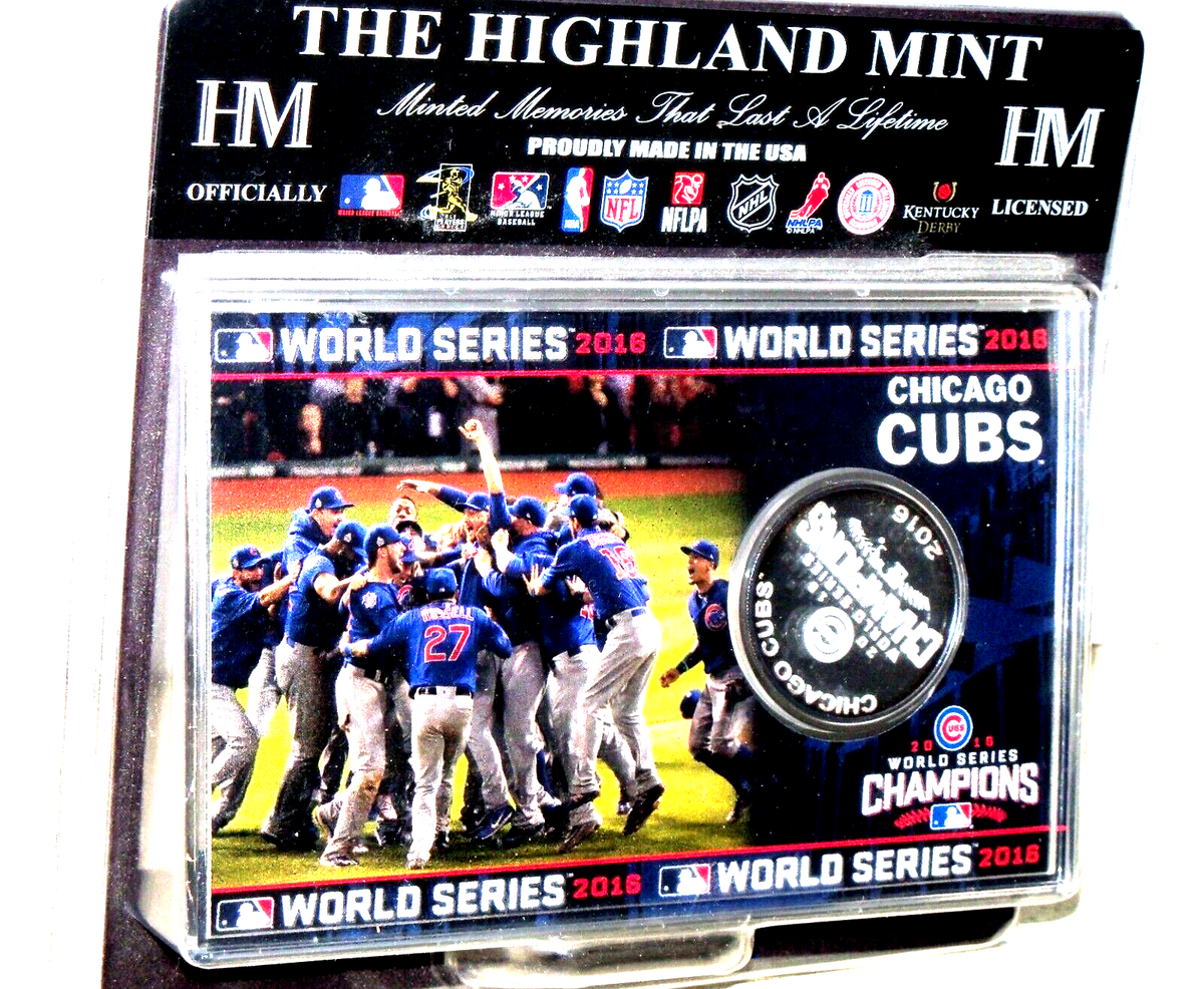 The Highland Mint 2016 World Series Chicago Cubs Coin Silver
