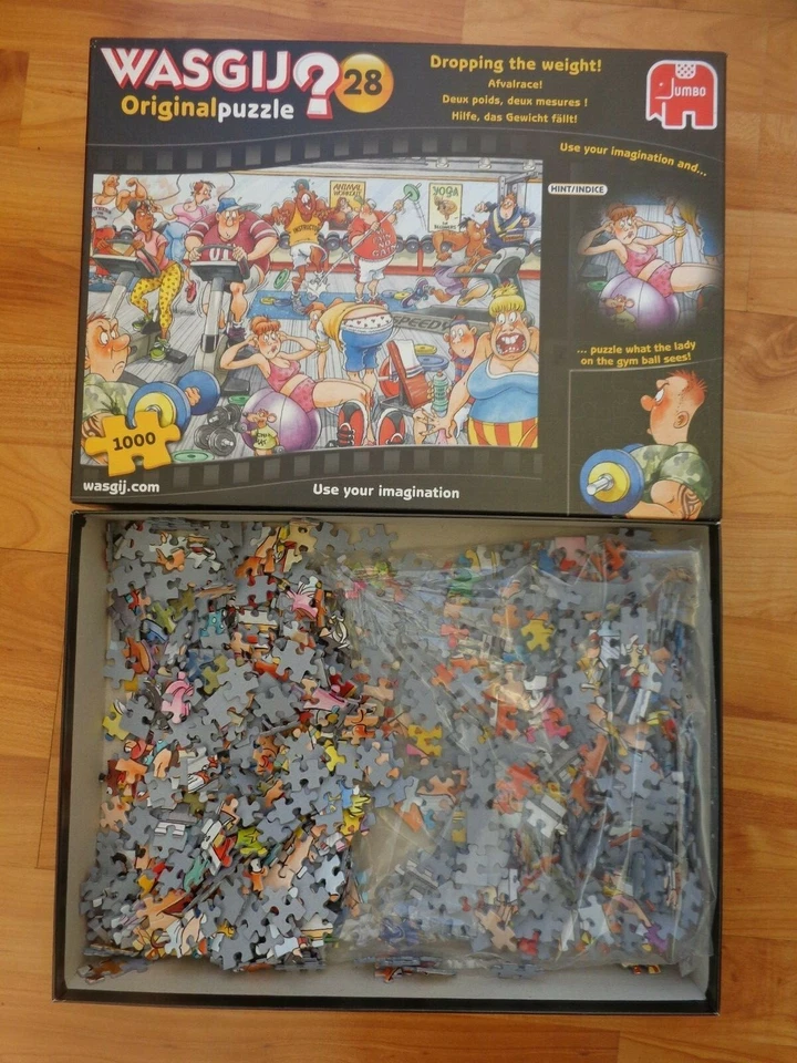Jumbo Wasgij 1000 Pezzi Originale NO.28 Puzzle - Caduta The Peso - Immagine 2 di 2