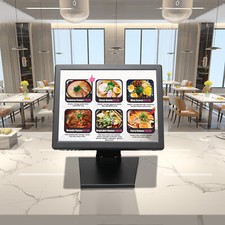 15" For Bar Touch Screen Monitor POS LCD Display LED Touchscreen Monitor USB VGA