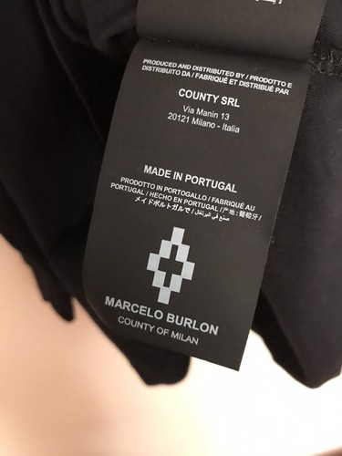Marcelo Burlon Wing L/S T-Shirt Black Red Small (measurements In Desc) U.K. - Picture 4 of 8